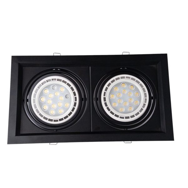 UGRADNA ARMATURA 2XAR111 CRNA | LEDTRAKE