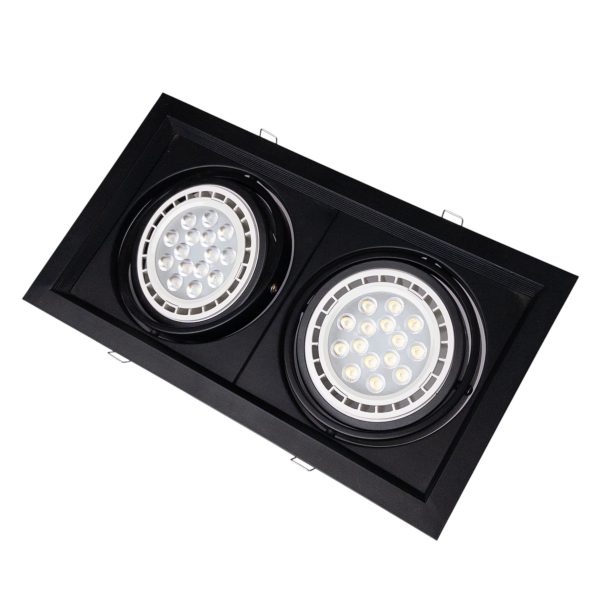 UGRADNA ARMATURA 2XAR111 CRNA | LEDTRAKE