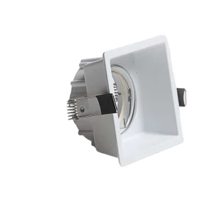 Bela kvadratna rozetna 3414, duboka, 90x90mm, za GU10 i MR16