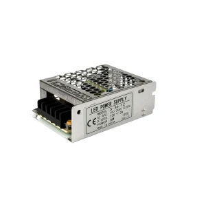 LED napajanje 12V 36W S-36-12, nalepnica sa izlazom 12 V i 3 A, oznakom IP20 i blokom od pet stezaljki