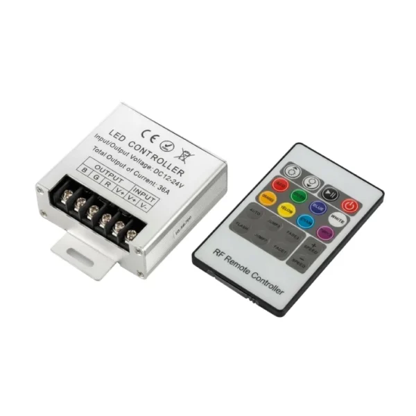 RGB kontroler 36A, 12-24V, RF daljinski | Ledtrake.rs