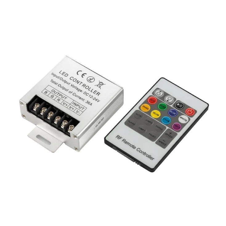 RGB kontroler 36A, 12-24V, RF daljinski | Ledtrake.rs