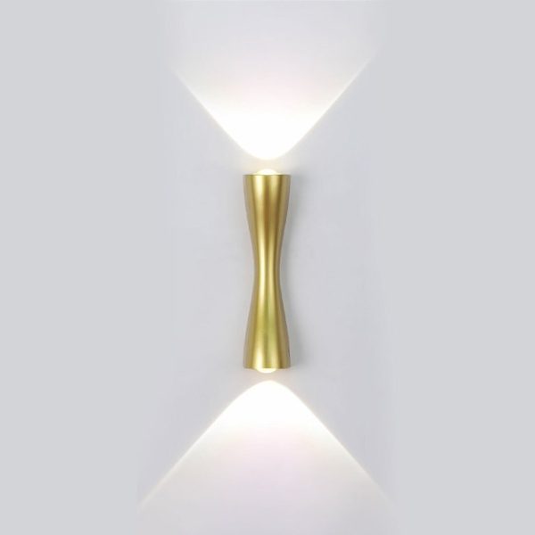 Mala zlatna lampa Fluido 2x3W, zidna gore-dole | Ledtrake.rs