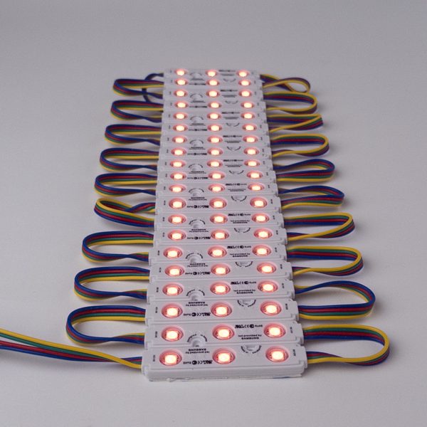12V, LED MODUL 3/1, RGB, 1.5W | LEDTRAKE