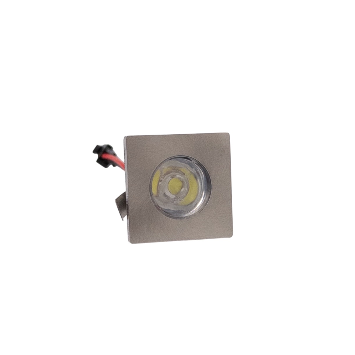 Ugradni mini spot, KVADRAT, HROM, 1W, 3000K | LEDTRAKE