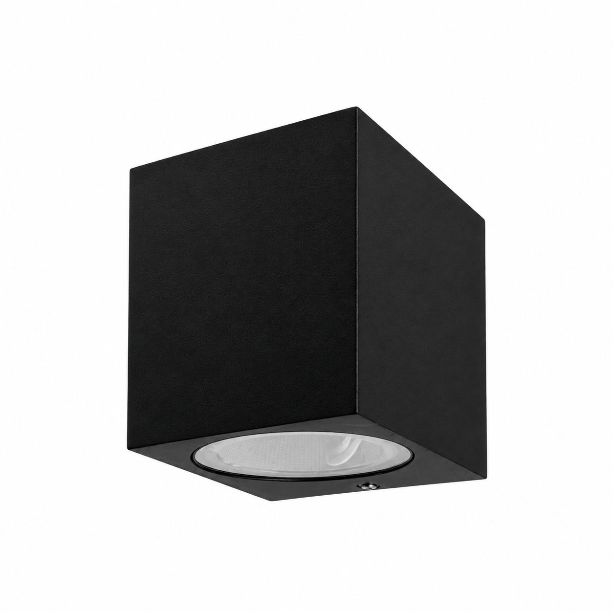 Crna kvadratna zidna lampa 1x GU10, mat | Ledtrake.rs
