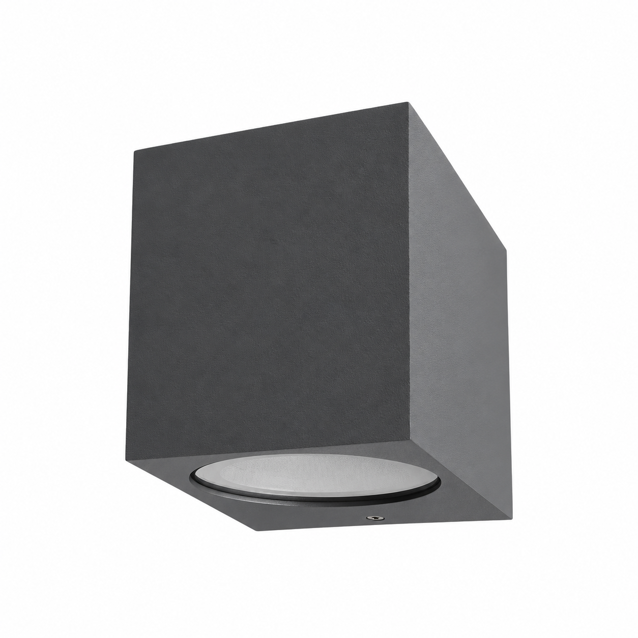 Siva zidna lampa GU10, kvadratna 1x, IP54 | Ledtrake.rs