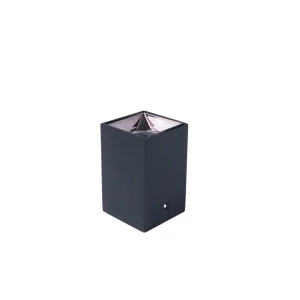 Crni nadgradni spot 3W JG-03W, kocka 42x42x55mm, toplo bela