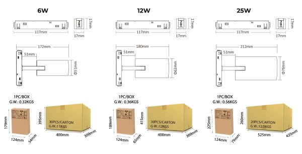 Magnetna svetiljka topić 25W RGB+CCT, LT-MS5-25B-RF