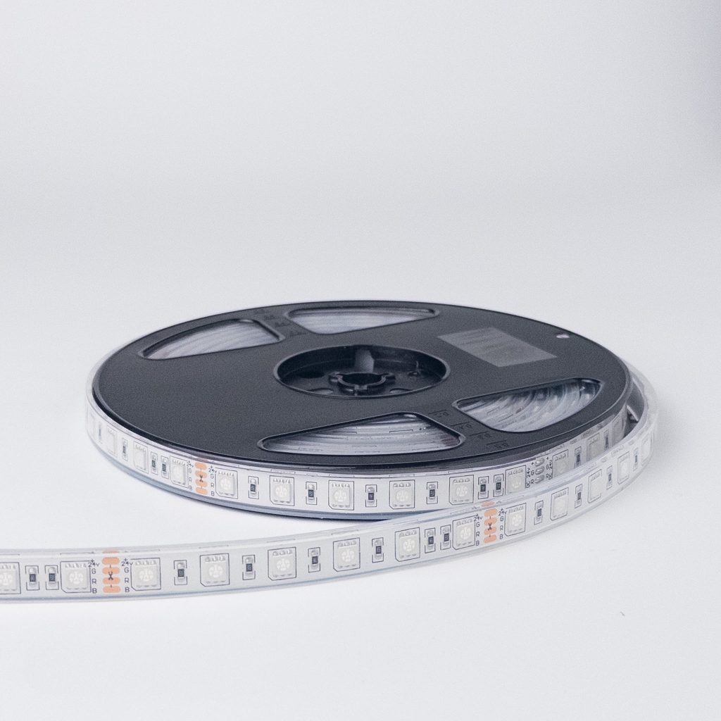 24V, LED TRAKA 5050/60, 10W, RGB, IP68 | LEDTRAKE