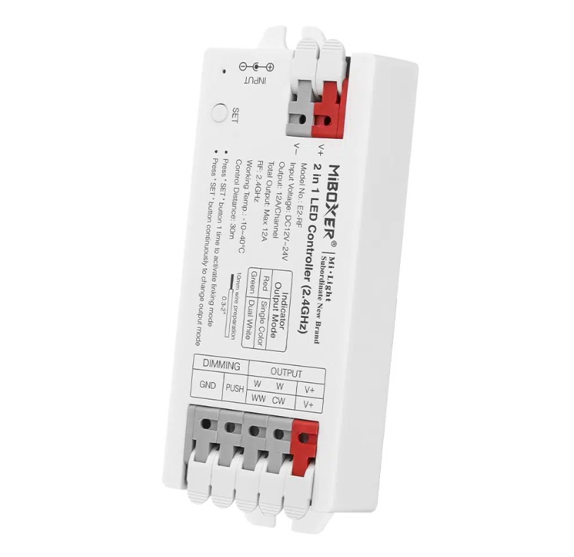 MiBoxer E2-RF kontroler 2 u 1, 12A po kanalu | Ledtrake.rs