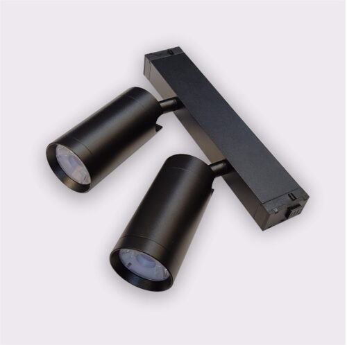 ŠINSKI TOP DUPLI CRNI, 25mm, 2X9W, LTYZ2510DG1X2