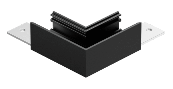 LT12HP1 UGAONI ELEMENT 90° ZA LUX ŠINU, CRNI