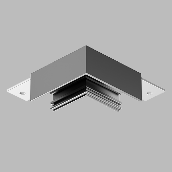 LT12HP1 UGAONI ELEMENT 90° ZA SOLVO ŠINU, CRNI NIKL