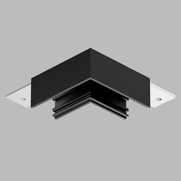 LT12HP1 UGAONI ELEMENT 90° ZA SOLVO ŠINU, CRNI