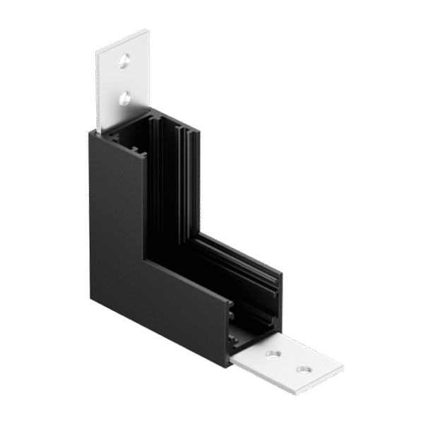 LT12HP2 UGAONI ELEMENT 90° ZA LUX ŠINU, CRNI