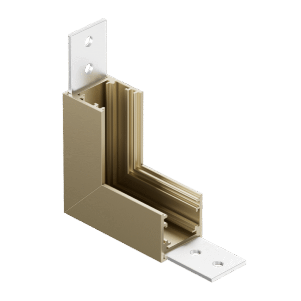 LT12HP2 UGAONI ELEMENT 90° ZA LUX ŠINU, ŠAMPANJ