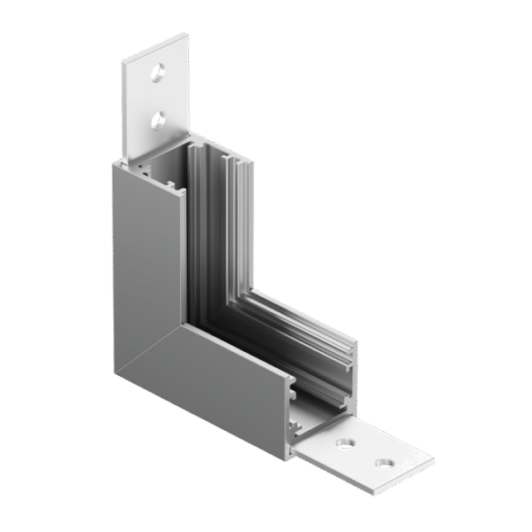 LT12HP2 UGAONI ELEMENT 90° ZA LUX ŠINU, BRUŠENI NIKL