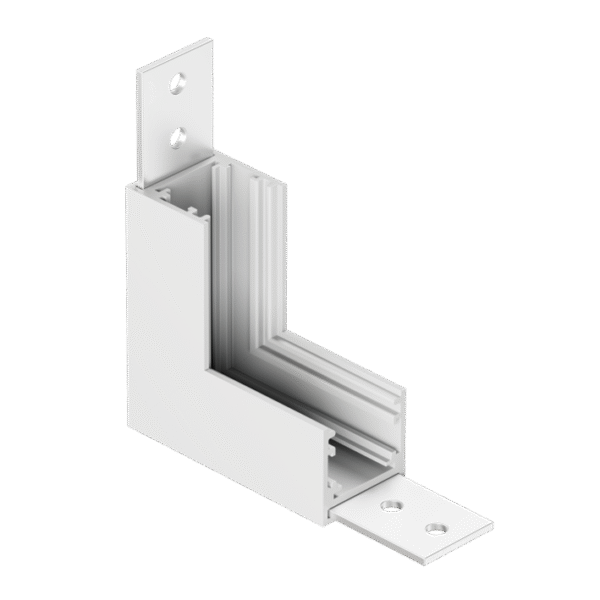 LT12HP2 UGAONI ELEMENT 90° ZA LUX ŠINU, BELA