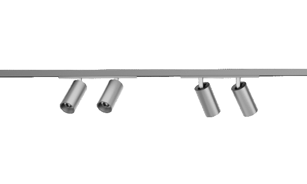LT12021 LUX Šinski reflektor, brušeni nikl, 2x6W, 48V, CCT+DIM