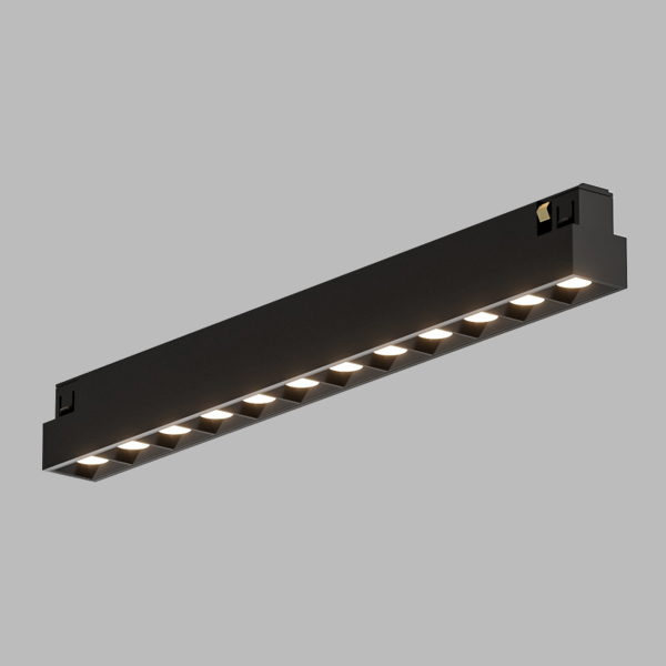 LT12042 SOLVO ŠINSKA RASTERSKA SVETILJKA, crna, 10W, 48V, CCT+DIM