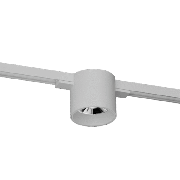 LT1207 LUX Šinski reflektor beli, crna baza, 8W, 48V, CCT+DIM
