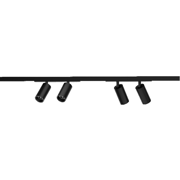 LT12021 LUX Šinski reflektor, crni, 2x6W, 48V, CCT+DIM