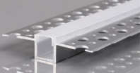 Alu profil 5313 down wing za gips, sivi, PC difuzor, 52,5x13,3mm, 2m