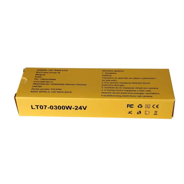 NAPAJANJE 24V 300W LT08 IP20 | LEDTRAKE
