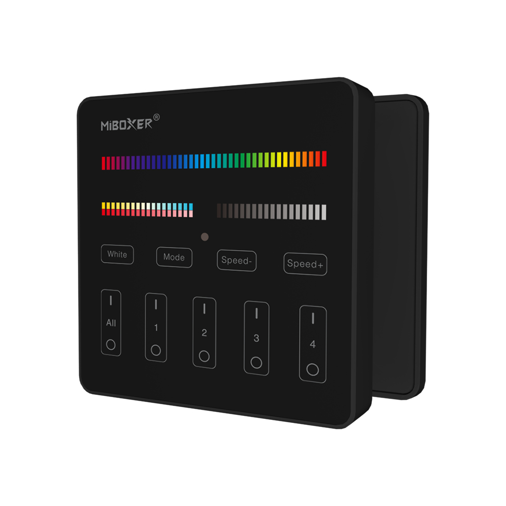 MiBoxer B4 crni daljinski RGB+CCT, 4 zone | Ledtrake.rs