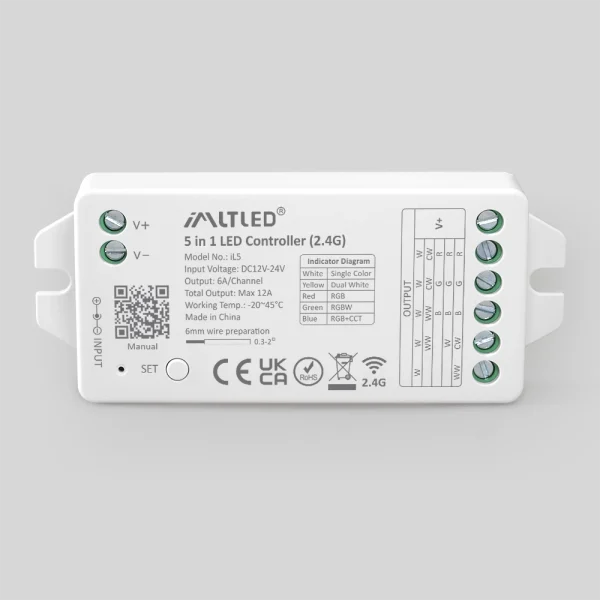 IML iL5 kontroler za RGB, RGBW i RGB+CCT traku | Ledtrake.rs