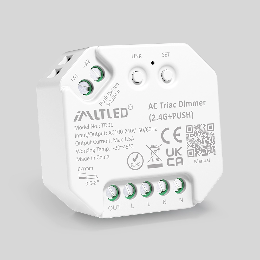 TD01 AC Triac Dimmer (2.4G+PUSH)