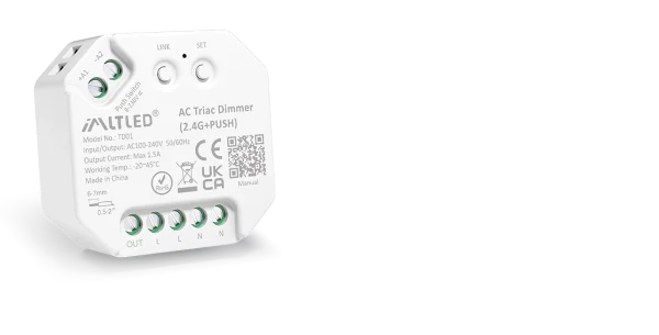 Triac dimer TD01 do 300W, taster i 2.4GHz | Ledtrake.rs